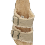 Grey sandal, top view