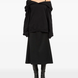 Black sweatshirt, full body view