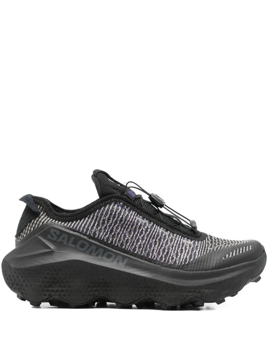 Black sneakers, front view