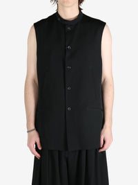 YOHJI YAMAMOTO POUR HOMME - Men Stand Collar Vest