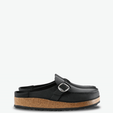 Black sandals, side view