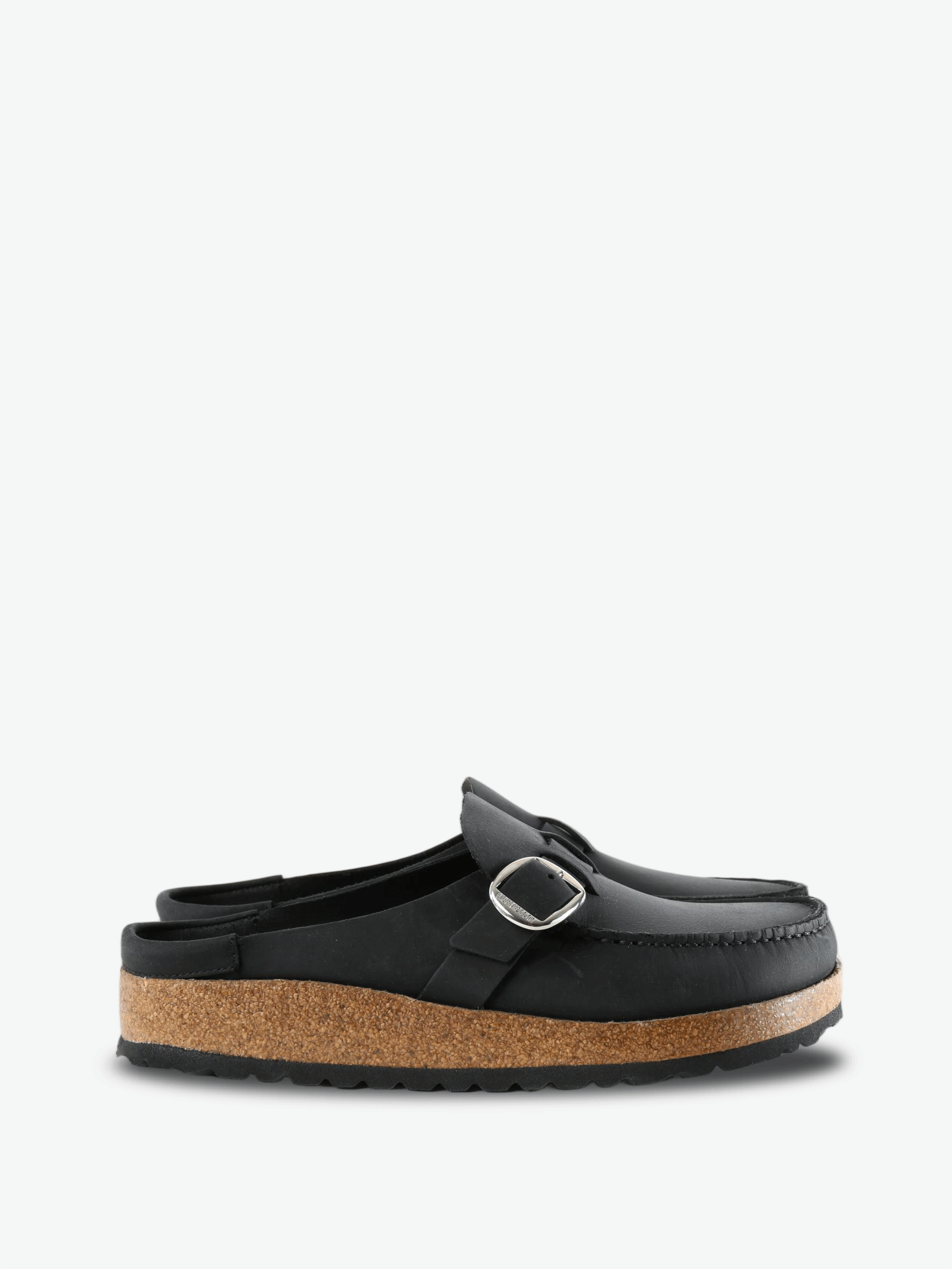Black sandals, side view
