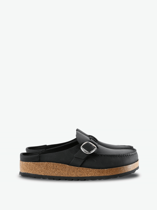 Black sandals, side view