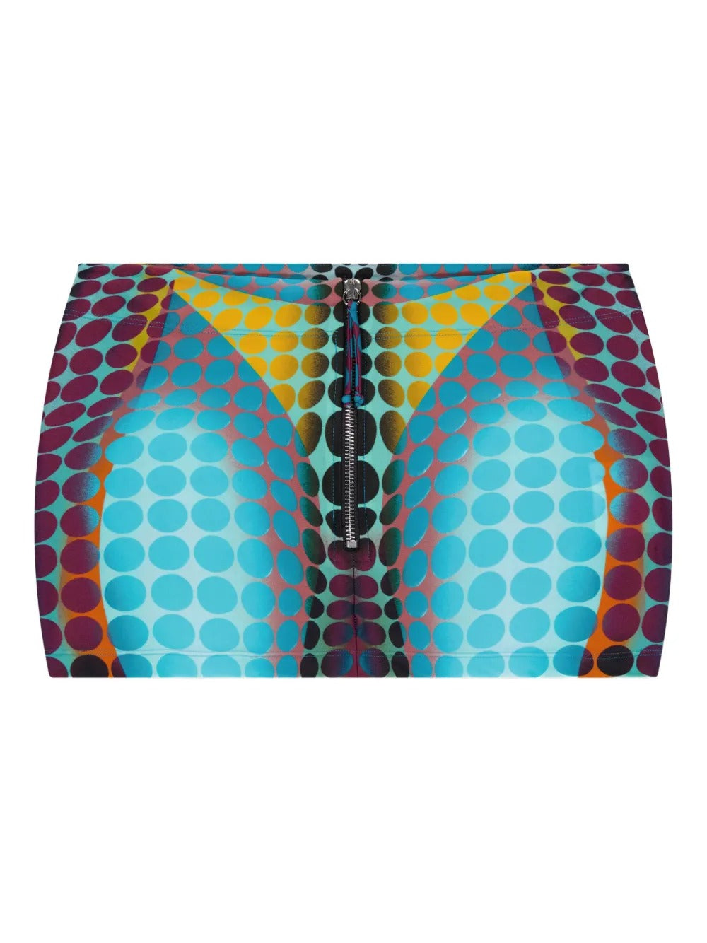 Blue skirts, front view