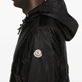 Close up of jackets-coats, showing texture of the polymide fabric
