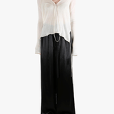 White sweater, full body view