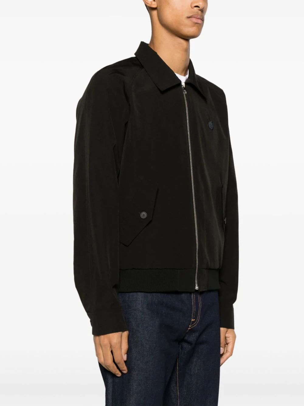MAISON KITSUNE - Men Technical Cotton Gabardine W Harrington MAISON KITSUNE - Men Technical Cotton Gabardine W Harrington