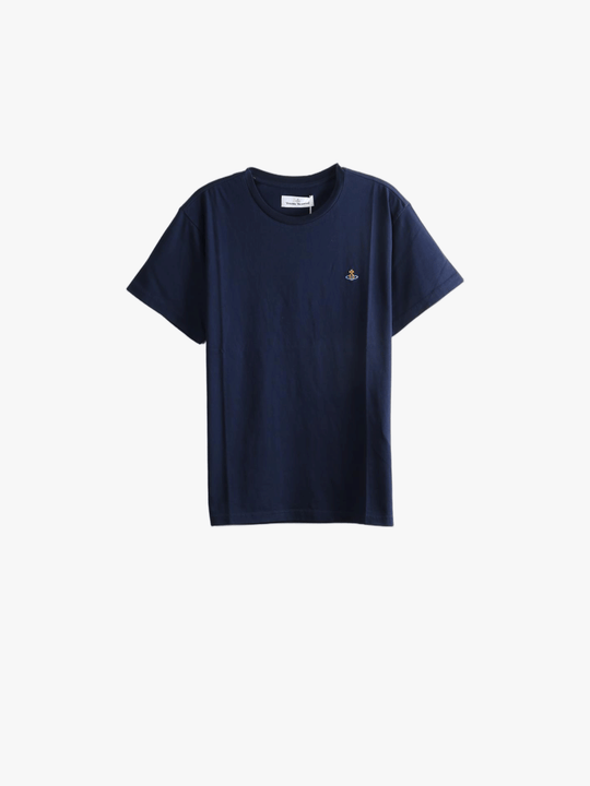 Navy shirt, front view