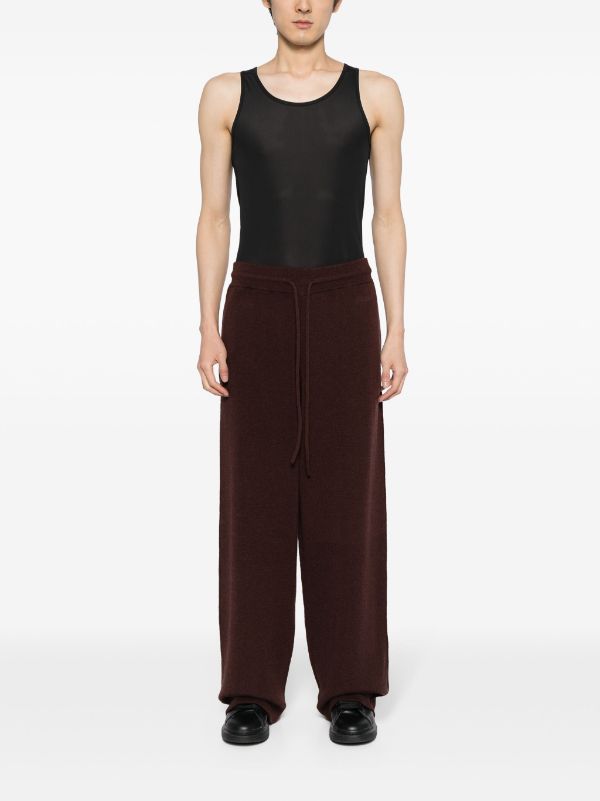 BURBERRY - Men Ruched Rose Print Pants