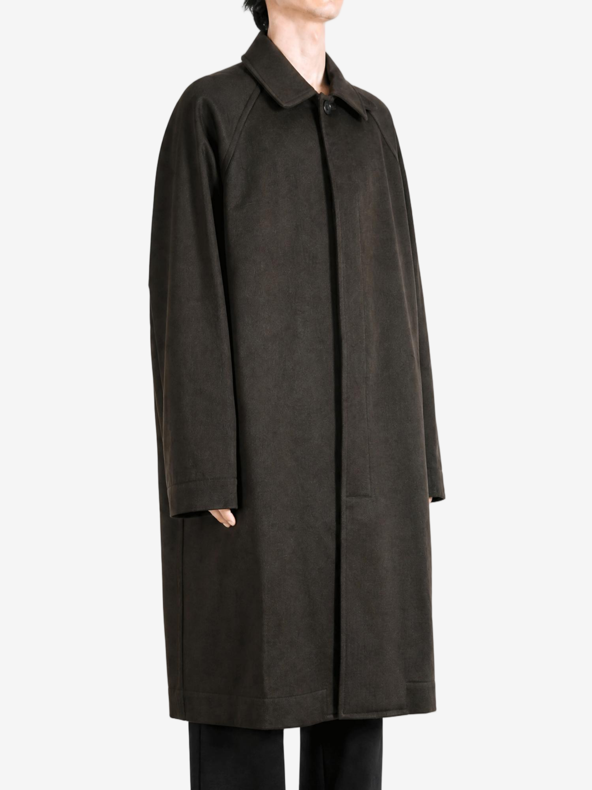 Brown jacket, full body view