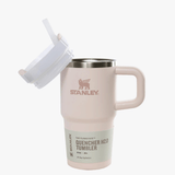 Pink tumbler, front view