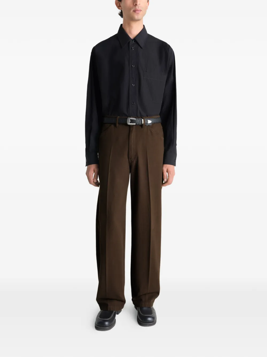 Brown pant, full body view