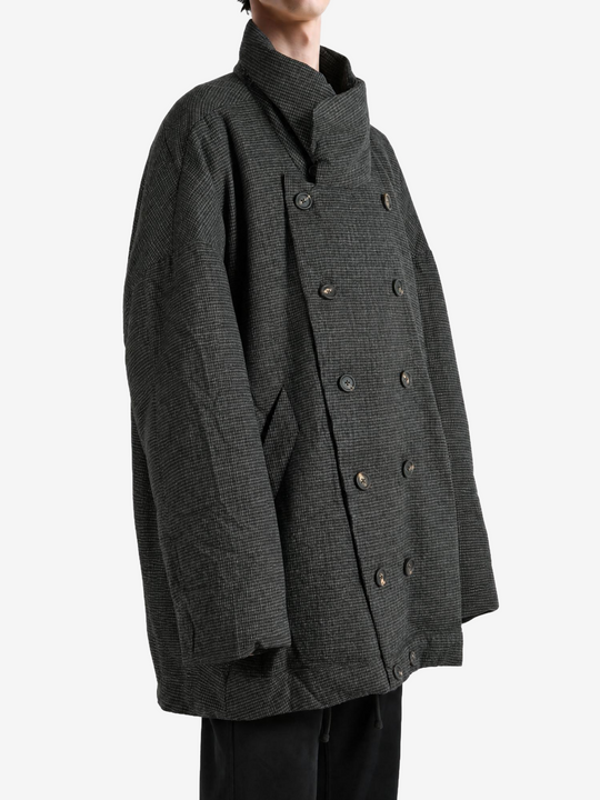 Grey jacket, full body view