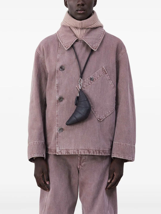 Brown accessories, full body view