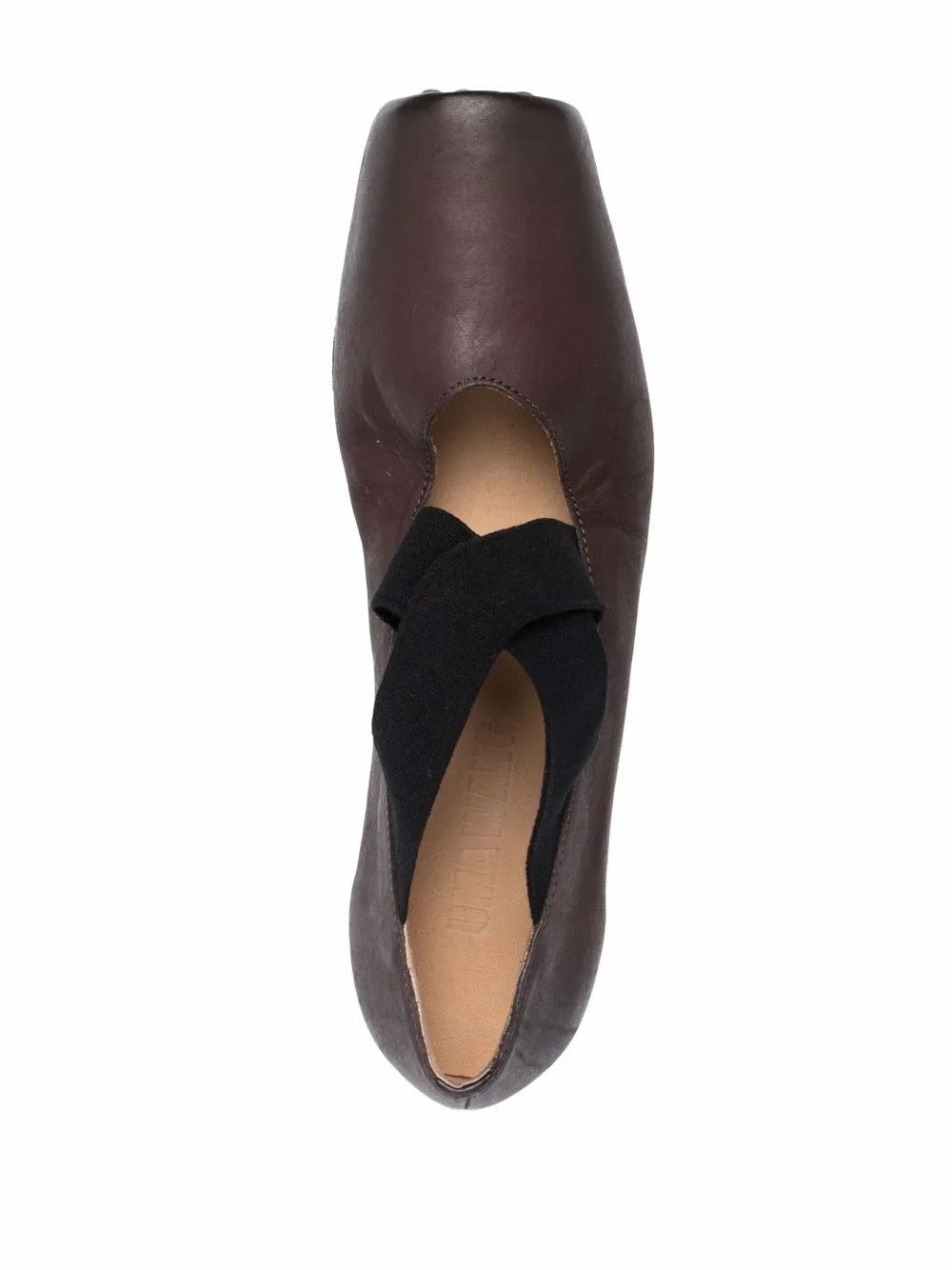 Brown shoes, front view