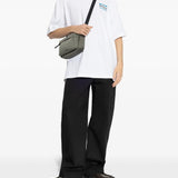 White t-shirt, full body view