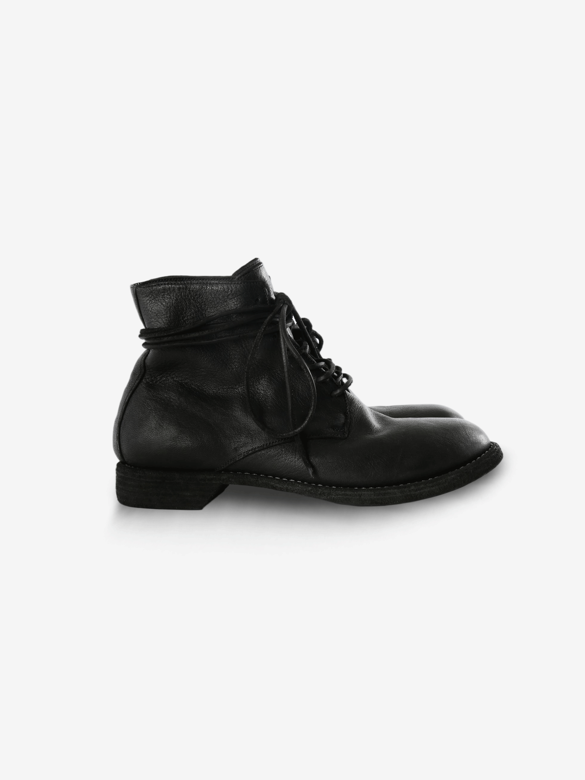 Black boots, side view