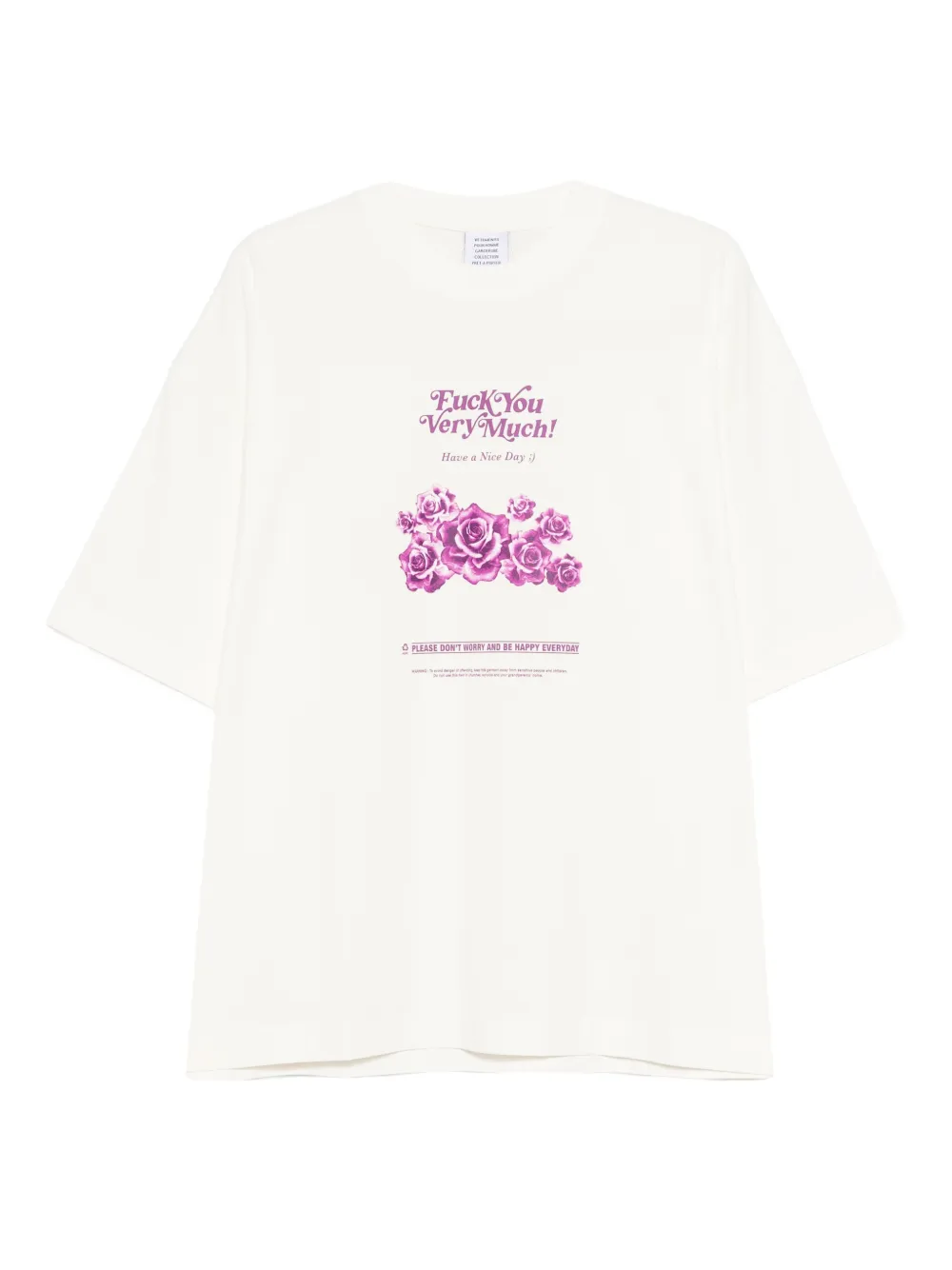 tan t-shirt, front view