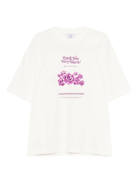 tan t-shirt, front view