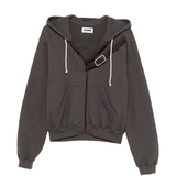 Brown hooide, front view