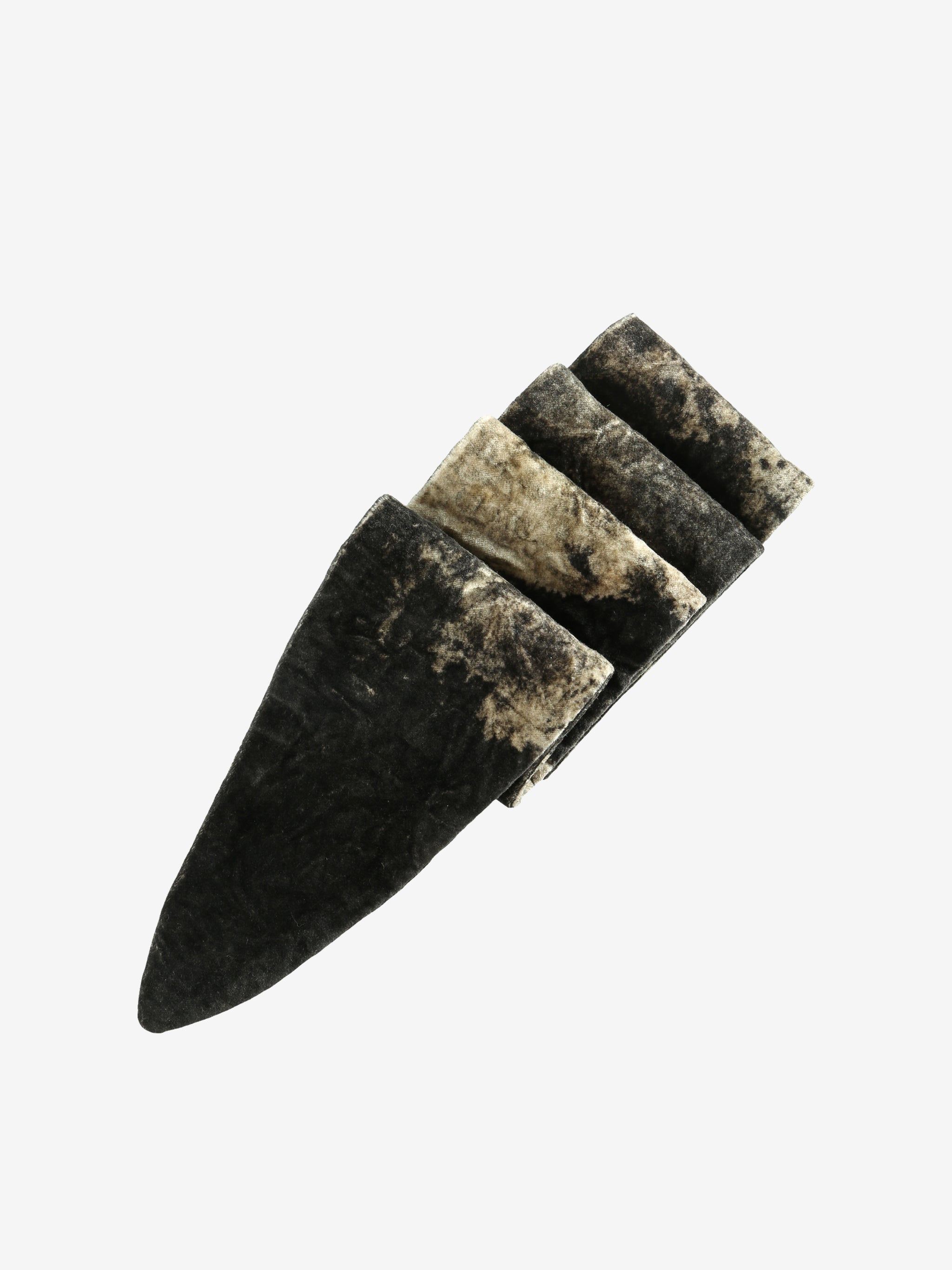 green Short Scarf, side view