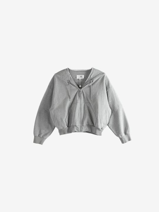 Grey jackets-coats, front view