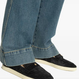 Blue shoes, front view