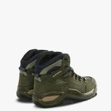 Green sneakers, back view