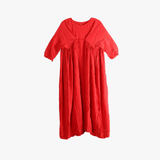 Red dress, front view