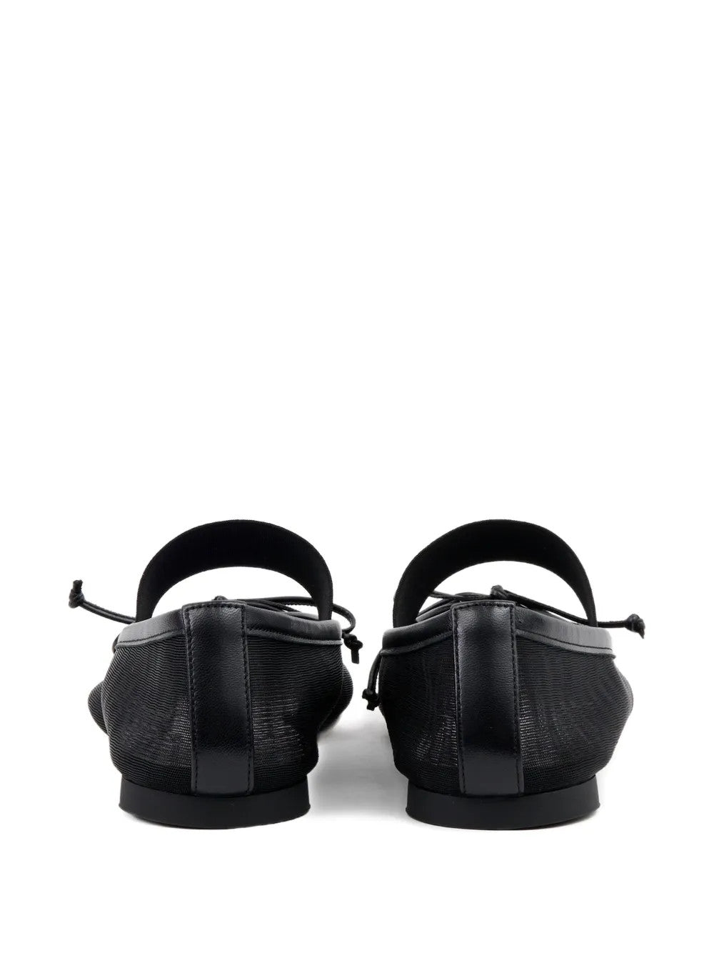 Black shoes, back view