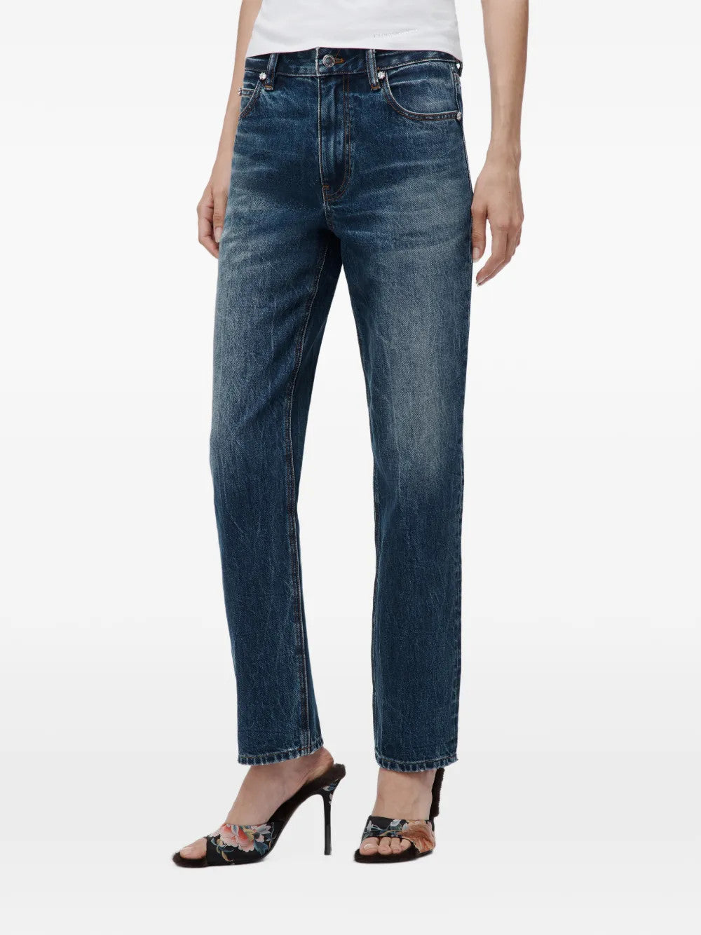 Blue jeans, full body view