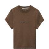 Brown t-shirt, front view