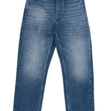 Blue jeans, front view