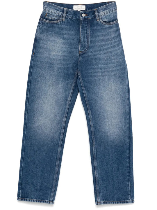Blue jeans, front view
