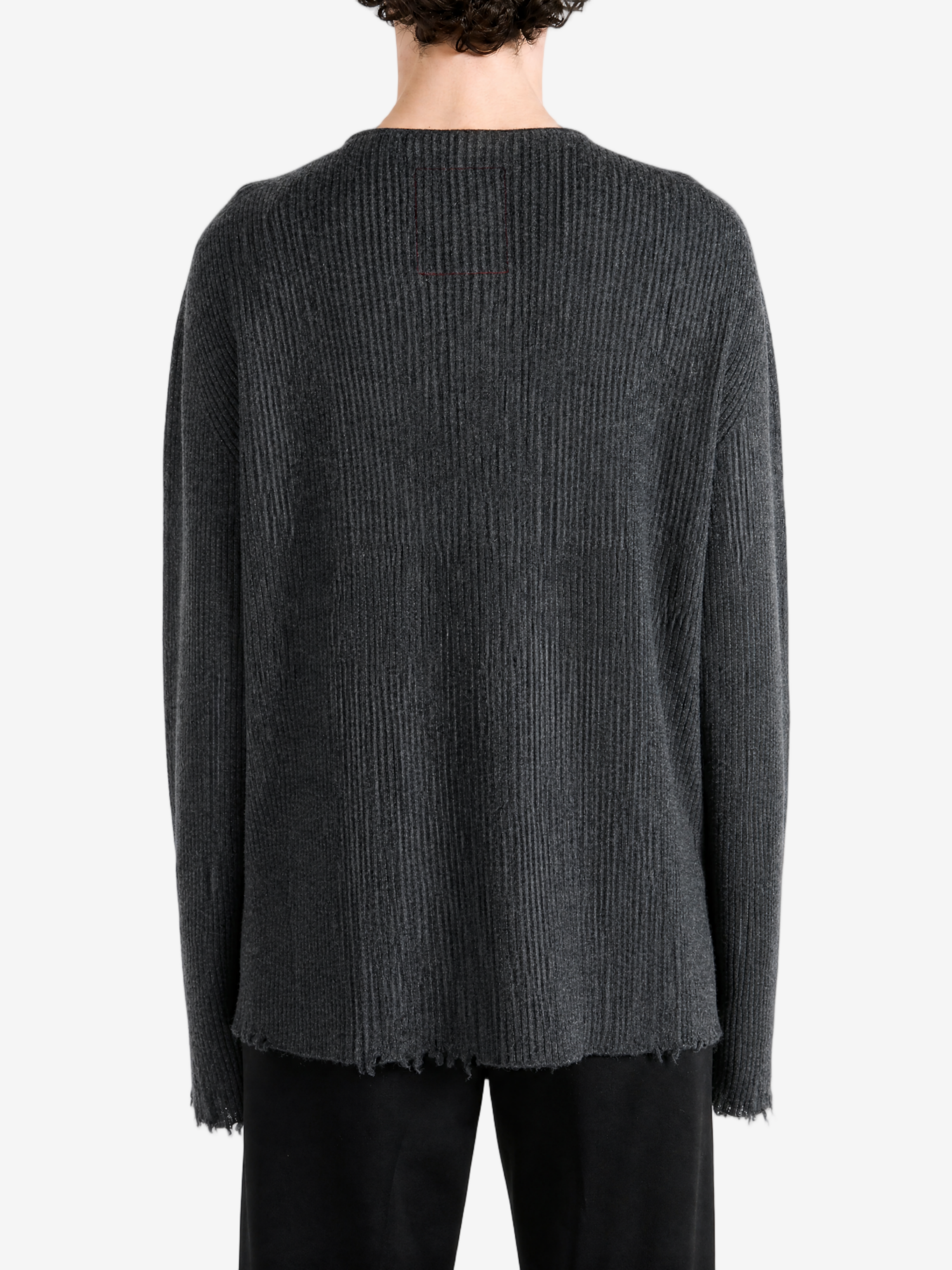 Grey top, full body view