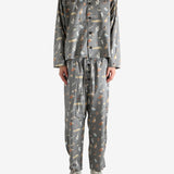 Grey pajama, full body view