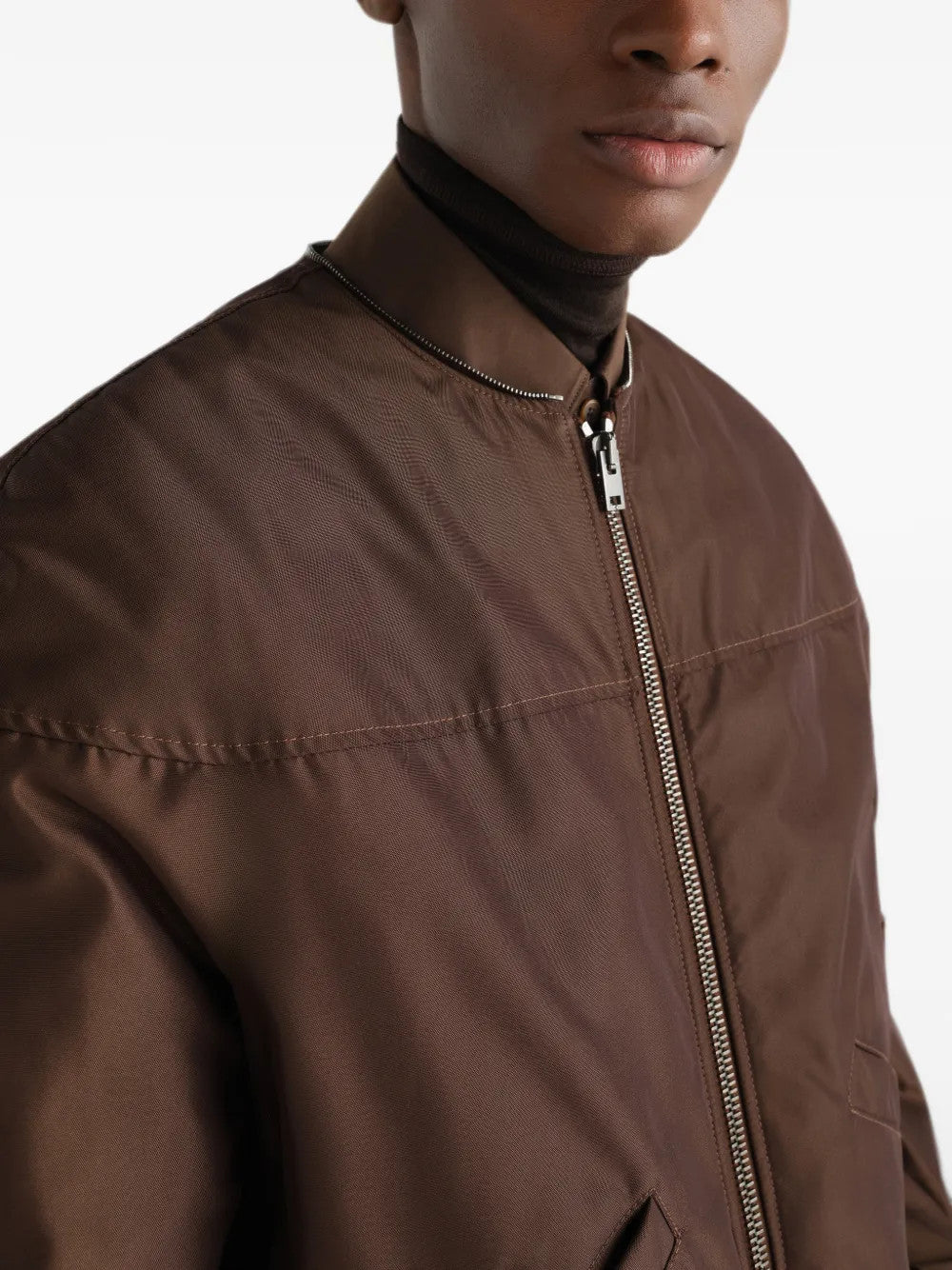 Brown jacket, front view