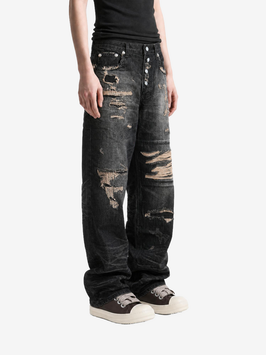 Black pants, full body view