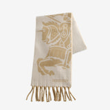 Beige scarf,front view