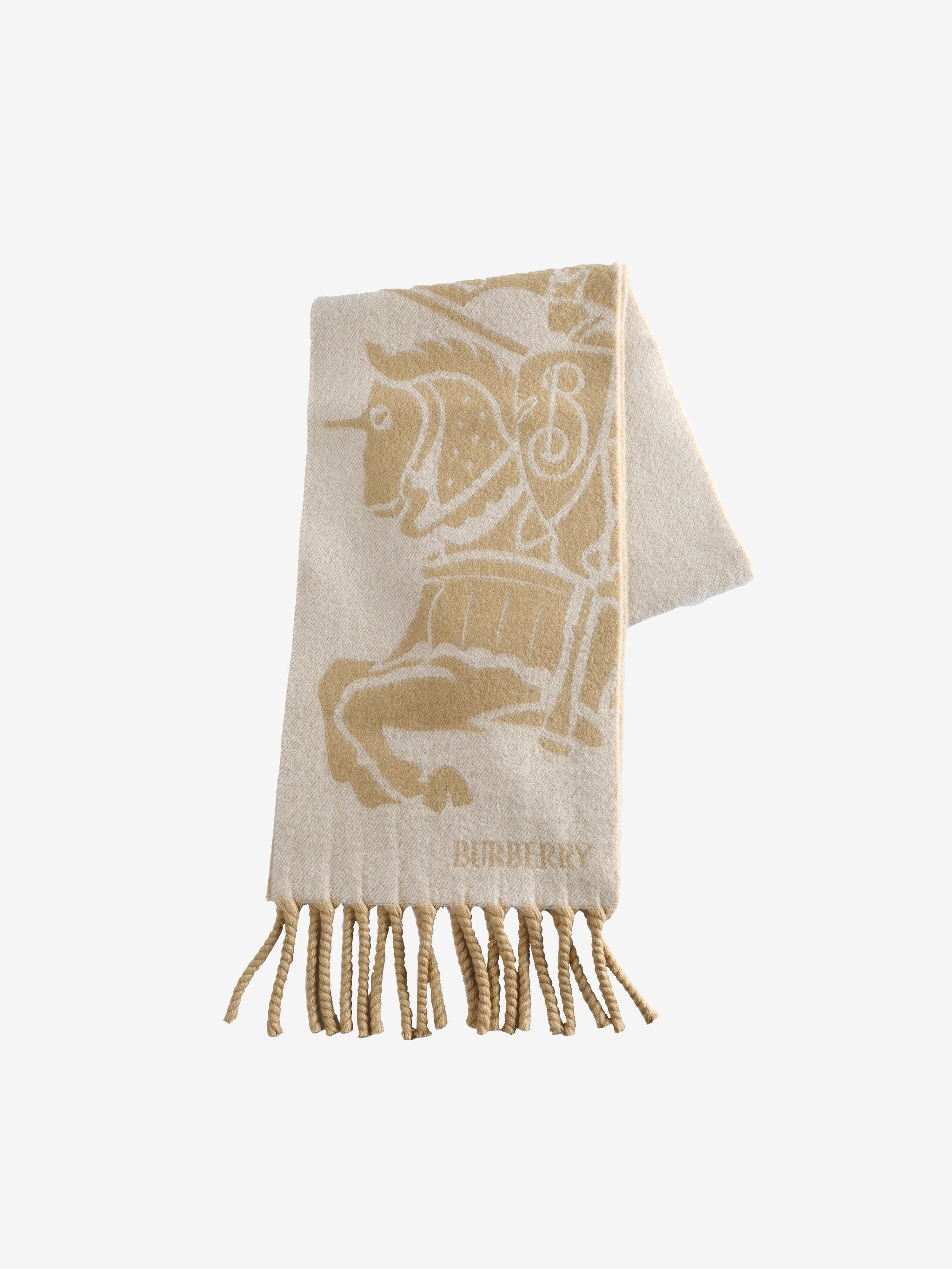 Beige scarf,front view