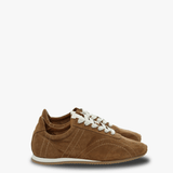 Brown sneakers, front view