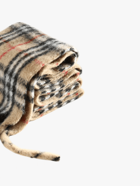 Tan scarf, front view