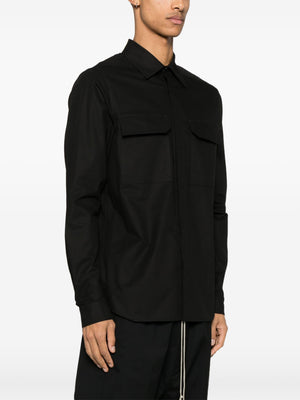 RICK OWENS - Men Cotton Work Shirt