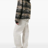 Grey hoodie, full body view