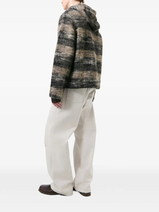 Grey hoodie, full body view