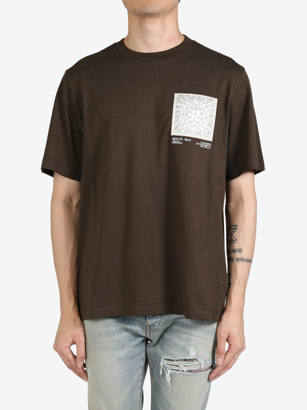 AMIRI - Men MA Bandana Silk Applique Tee