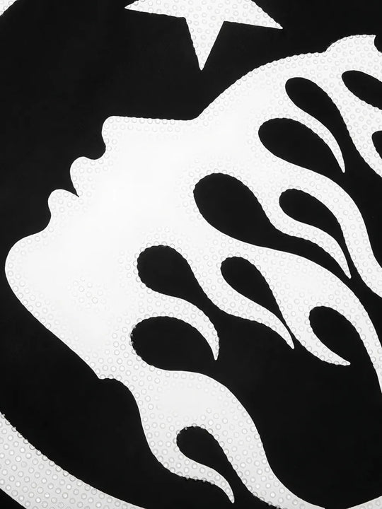 Black t-shirt, front view