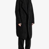 Black knitwear, full body view