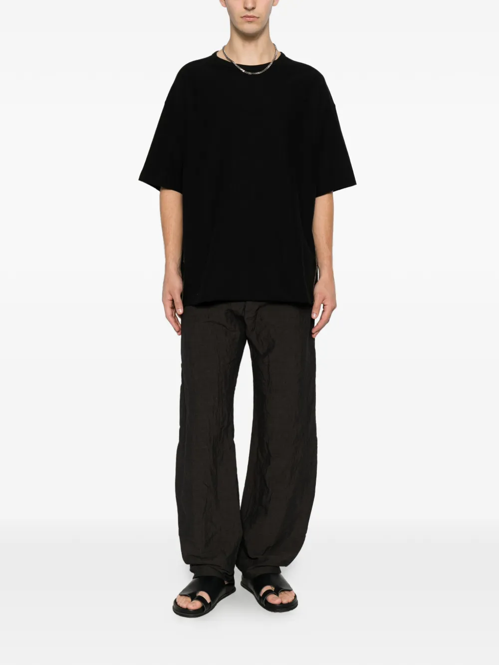 Black top, full body view