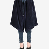 Navy trouser worn by a person, showing the trouser fit